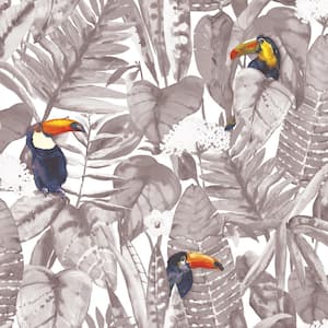 Toucan Newspaper Peel and Stick Wallpaper (Covers 28 sq. ft.)