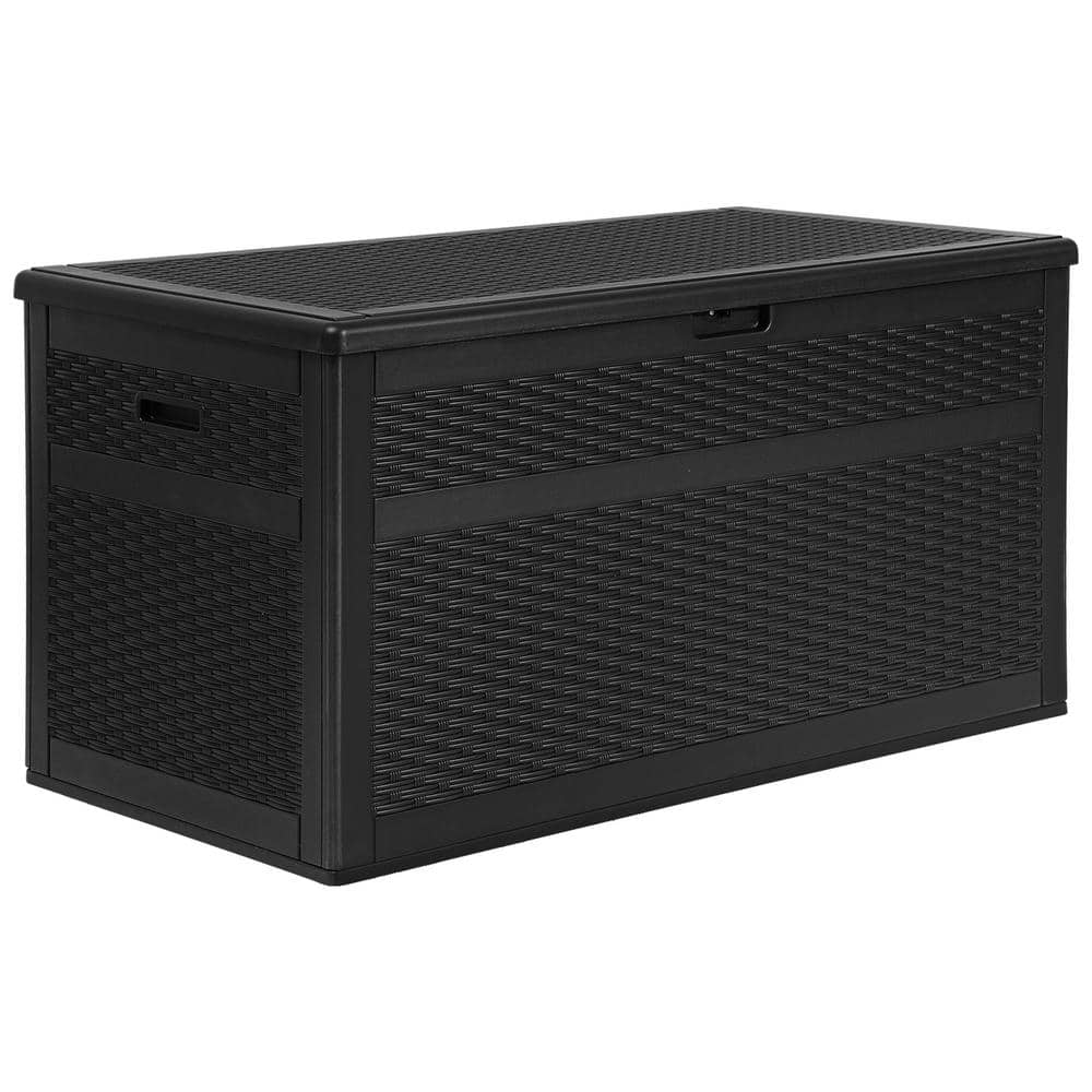 DEXTRUS 100 Gal. Outdoor Deck Box, Weatherproof Resin Storage Box ...