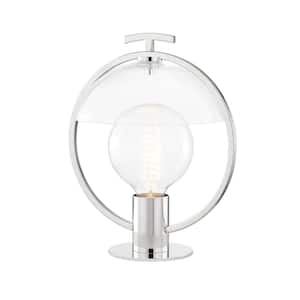 Ringo 2.7 in. 1-Light Polished Nickel Table Lamp