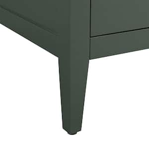 20 in. W x 15.8 in D x 34 in. H Single Sink Bathroom Vanity Cabinet in Vintage Green with Ceramic Top