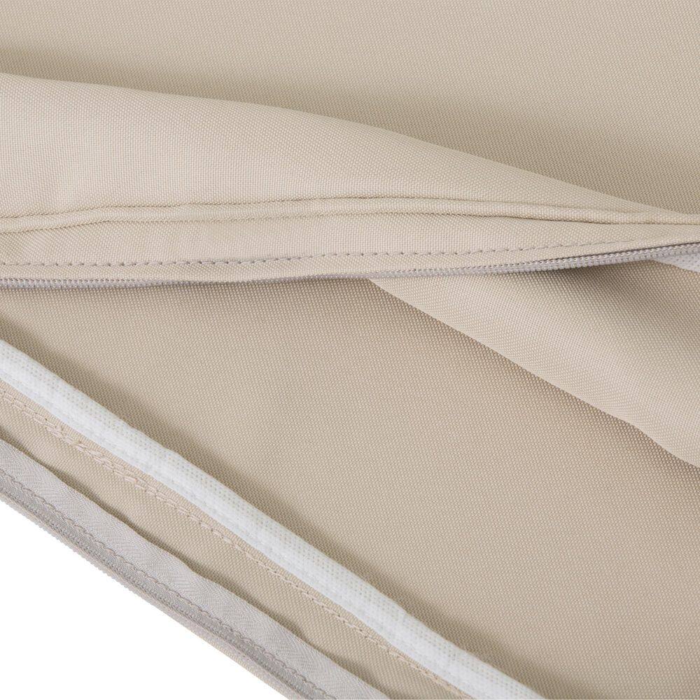 Antique Beige Water-Repellent Outdoor Chaise Lounge Cushion, 72 x 21