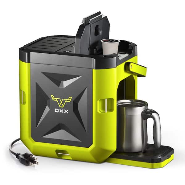 OXX COFFEEBOXX Hi Viz Green Single Serve Coffee Maker