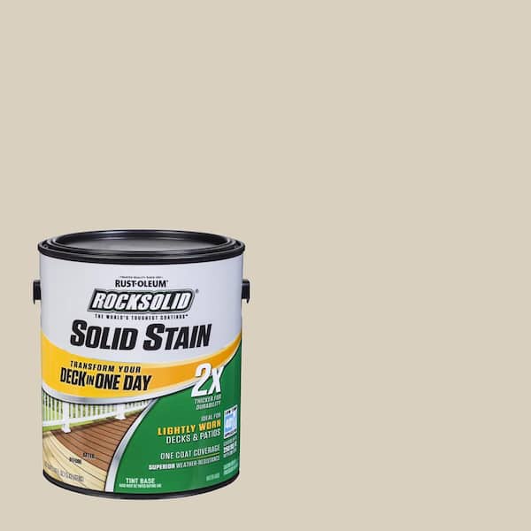 Rust-Oleum RockSolid 1 gal. Rattan Exterior 2X Solid Stain