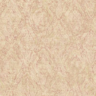 The Wallpaper Company 56 sq.ft. Pink Damask Wallpaper-DISCONTINUED