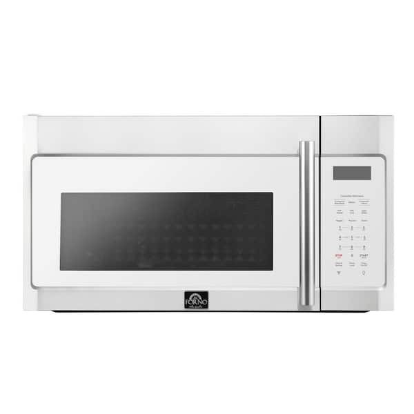 Fornace 1500W 30 in. Over the Range Convection Microwave, White, 1.5 cu. ft, 300 CFM