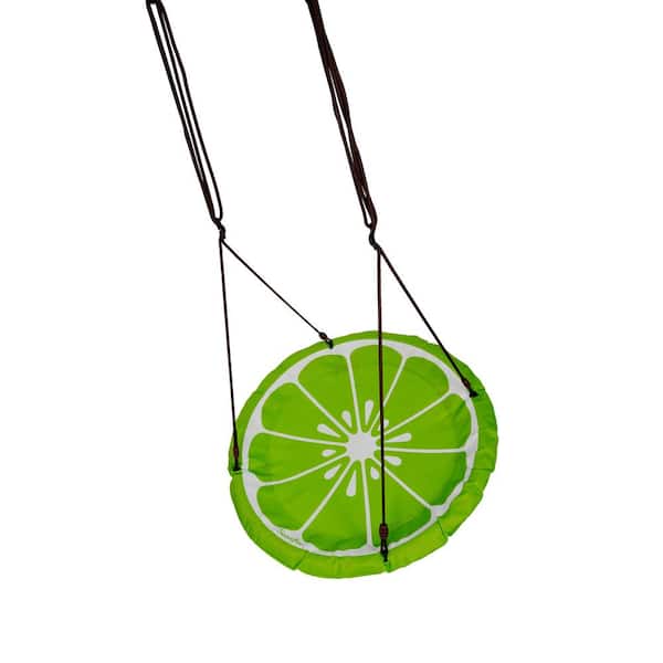 Swurfer Lime Slice 40 in. Round Multi-Person Swing