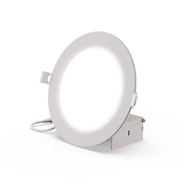 6 in. 3CCT Selectable 12-Watt 1050 Lumens Ultra-Thin Integrated LED Light Kit, Flush Mount, Dimmable, Wet Rated