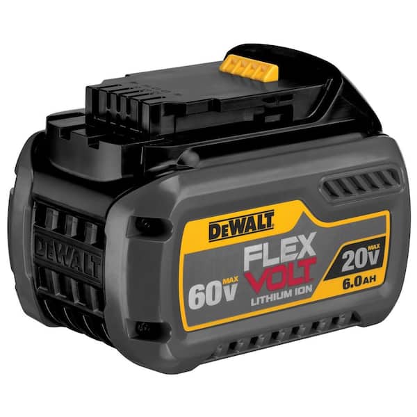 DEWALT FLEXVOLT 20V/60V MAX Lithium-Ion 6.0Ah Battery Pack DCB606 - The  Home Depot