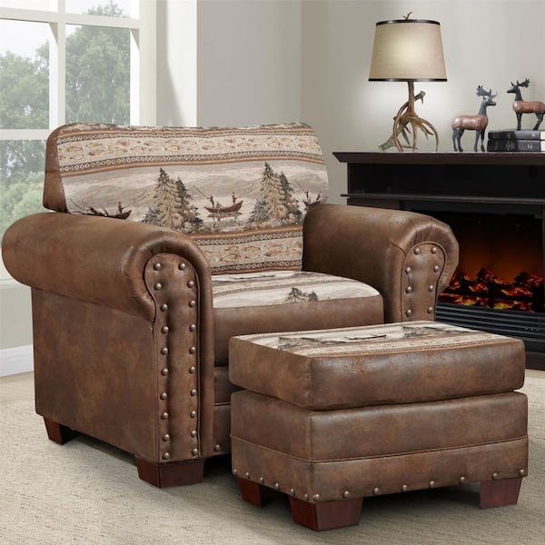 American Furniture Classics Alpine Lodge Series Tapestry and Pinto