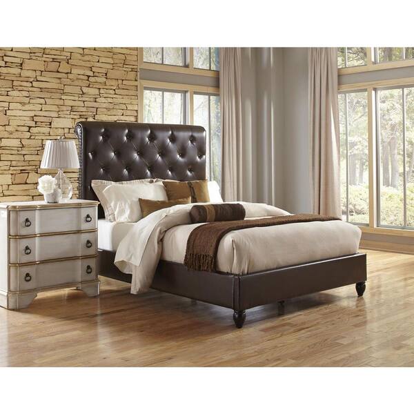 Pulaski Furniture All-in-1 Brown Queen Sleigh Bed
