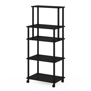 Furinno Turn-N-Tube – Scarpiera Compatta 3 Ripiani – 80x40x39 Cm – Espresso/Nero
