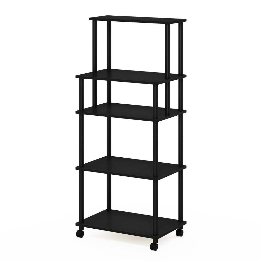 Furinno Turn-N-Tube – Scarpiera Compatta 3 Ripiani – 80x40x39 Cm – Espresso/Nero
