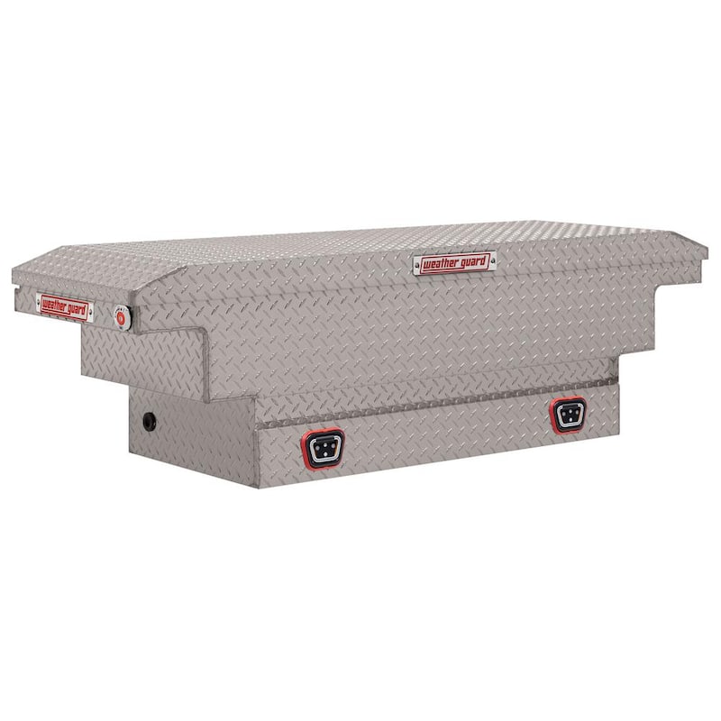 62.5 in. Diamond Plate Aluminum Compact Low Profile Crossover Truck Tool Box