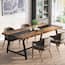 70.9 in. Industrial Rustic Brown Wooden 4 Legs Din - rated 4.3784 stars from 37 reviews
