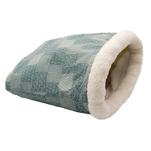 Kitty Crinkle Sack 15 in. x 18 in. Teal Cat Bed