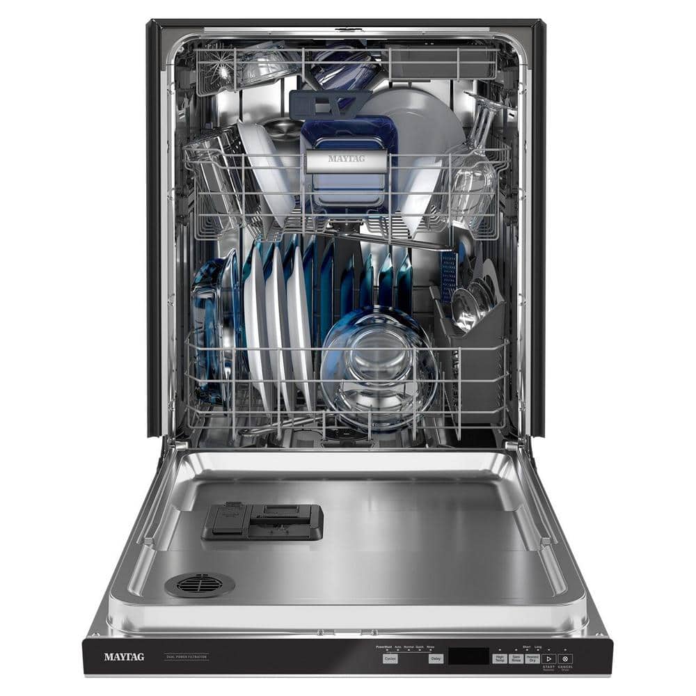 Top Control Stainless Steel Energy Star Dishwasher with Dual Power Filtration