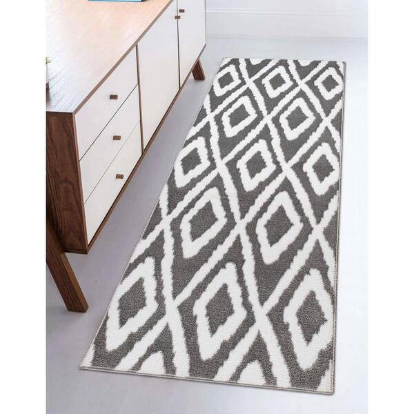 Kigai Vintage Rhombic Kitchen Rug,Set of 2 Decoration Non Skid Washable  Soft Super Absorbent Anti Kitchen Floor Mats for Kitchen Office Laundry  Room