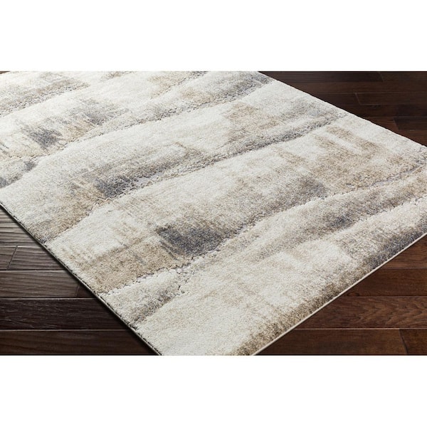 Tuscany Beige Modern Abstract  2 ft. x 2 ft. Area Rug
