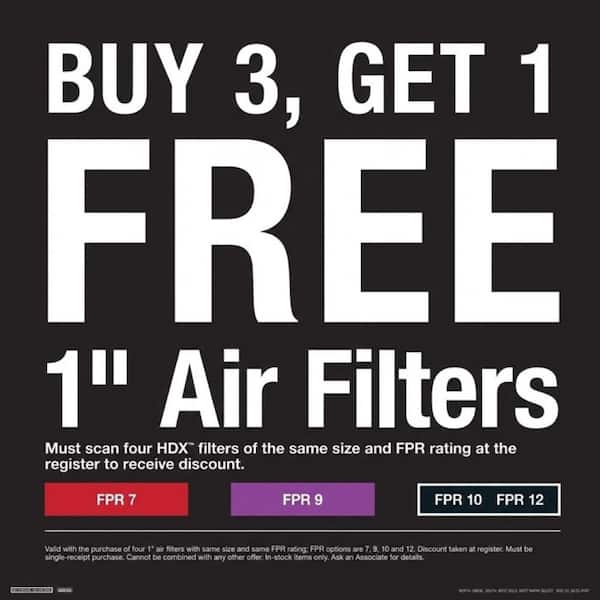 18 in. x 18 in. x 1 in. Allergen Plus Pleated Air Filter FPR 7, MERV 10 (2-Pack)