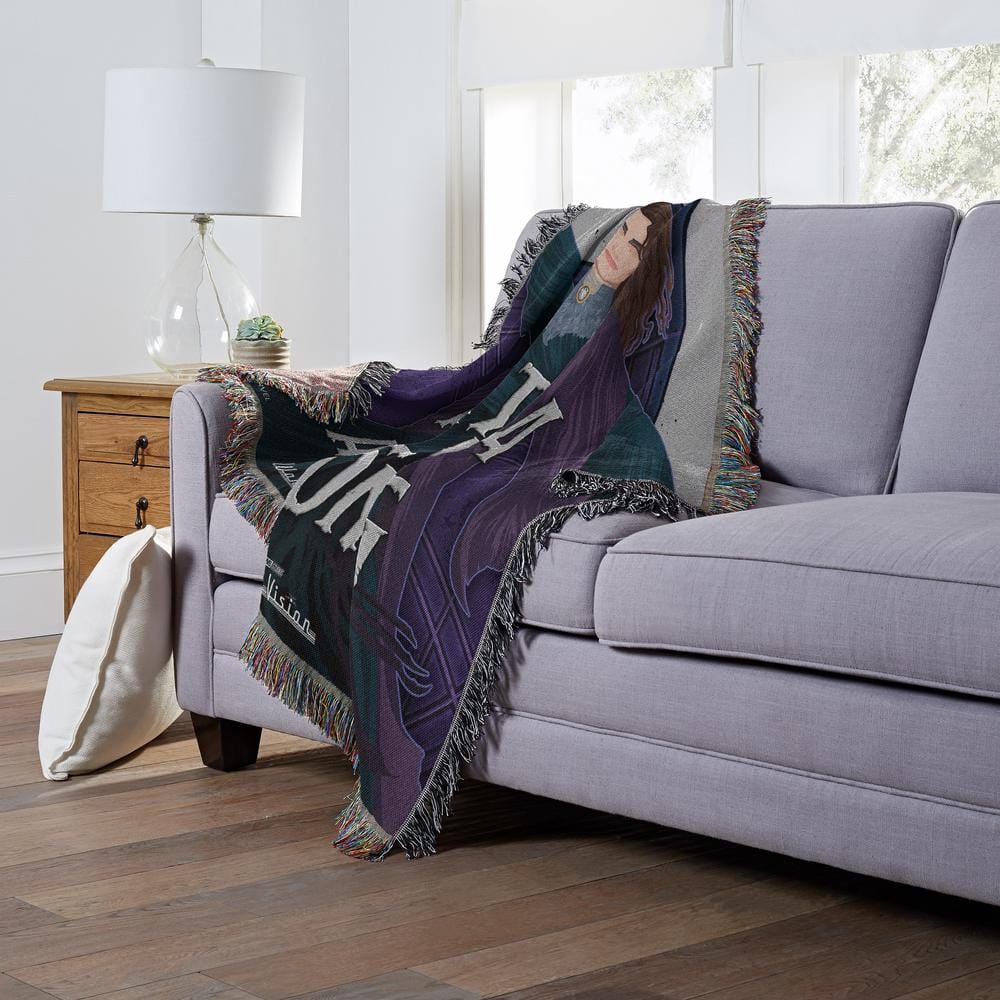 Agatha All Along Multicolor Woven Tapestry Throw Blanket, 48x60 Inches