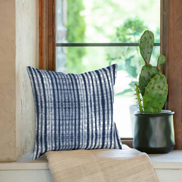 Striped cactus shaped pillow Prickly cactus spine print