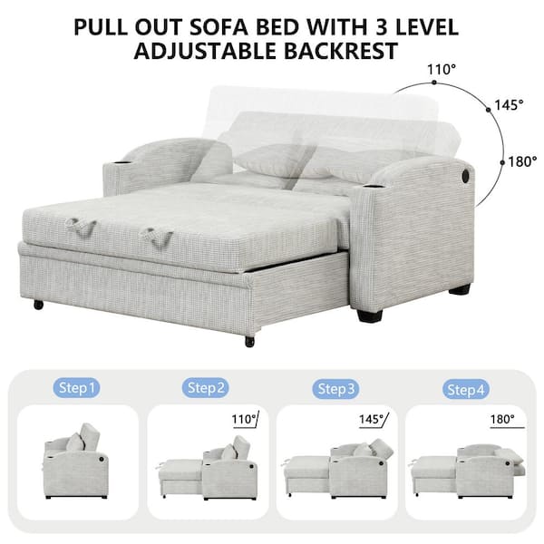 Serta chloe twin discount pull out sleeper chair