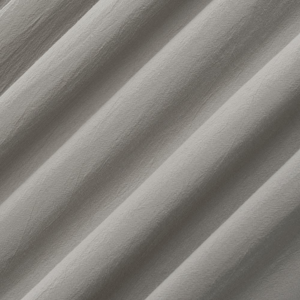 Silver Light Filtering Cotton Tab Top Panel Curtains