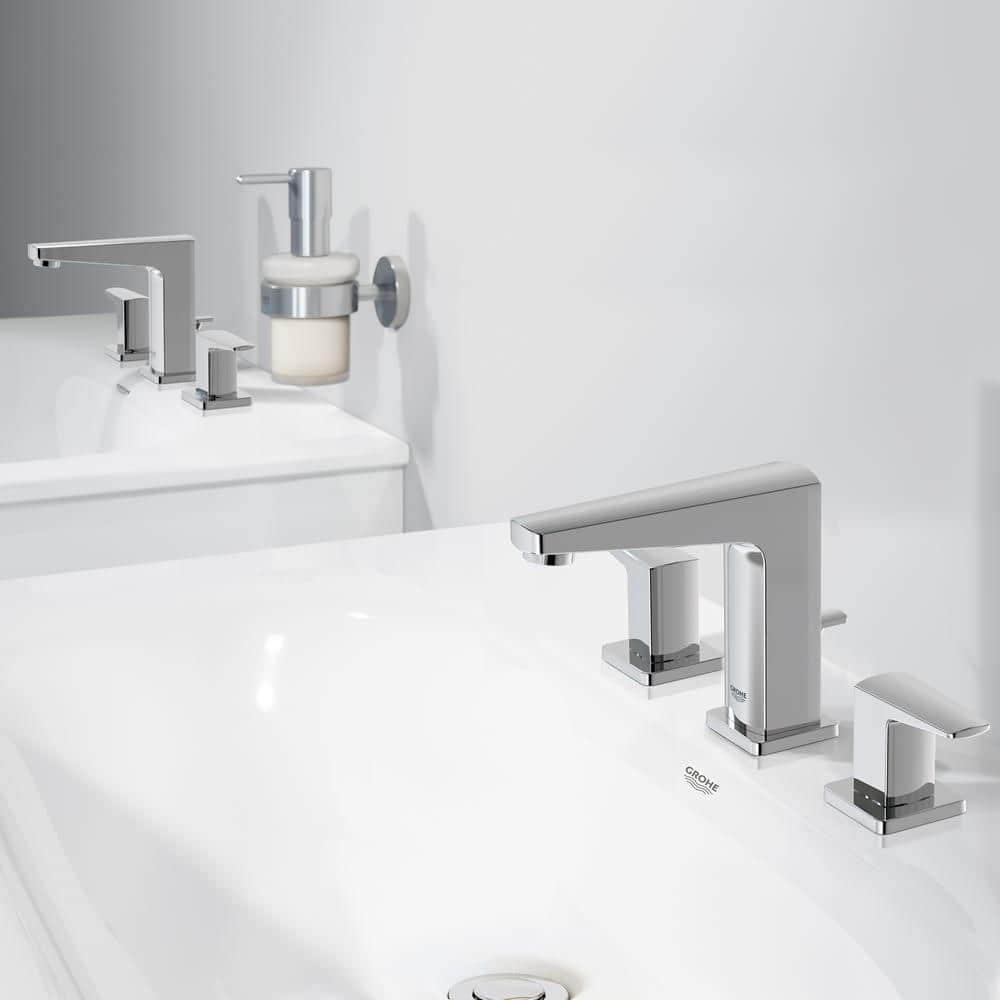 Tallinn Polished Chrome Modern Widespread Bathroom Faucet