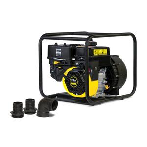 2 in. Gas-Powered Chemical Water Transfer Pump with Clear Water Fittings