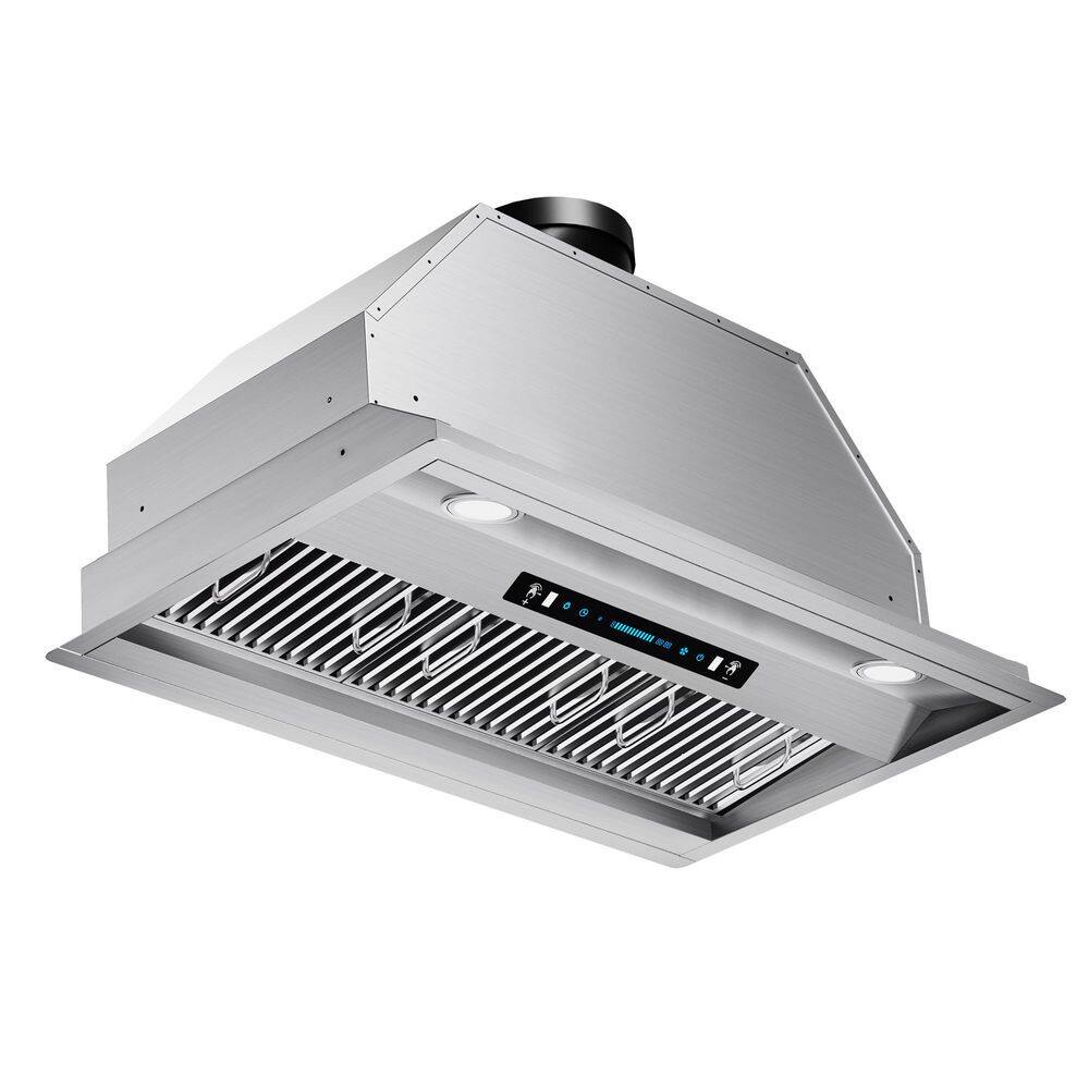 36 in. 600 CFM Convertible Insert Range Hood in Stainless Steel with LED, Gesture Control and 10-Yr Warranty price history on PriceWatchPro