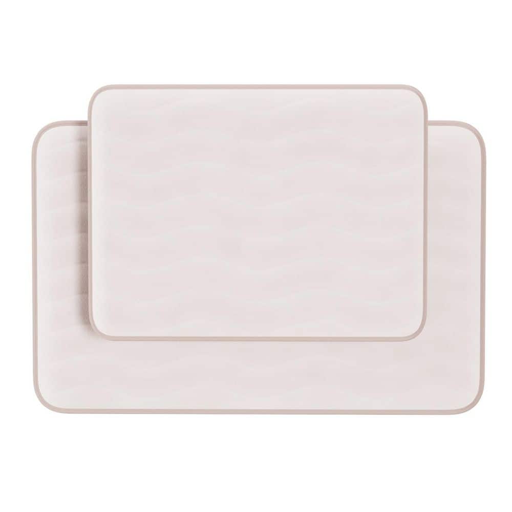 2-Piece Ivory Memory Foam Bath Mat Set price history on PriceWatchPro