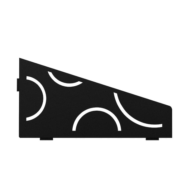 Schluter Shelf-E Matte Black Coated Aluminum Curve Quadrilateral Corner Shelf