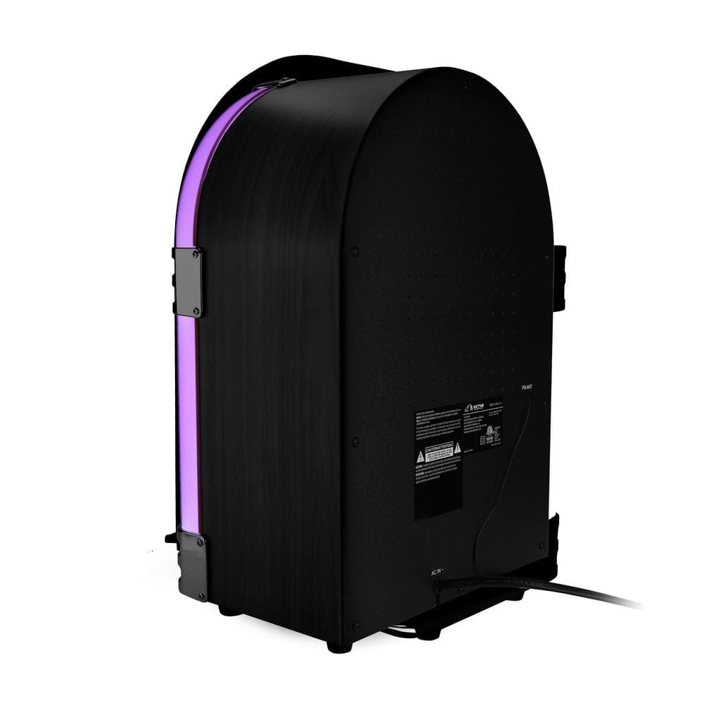 Victor Black Retro Bluetooth Jukebox Speaker with Multicolor LED Lighting