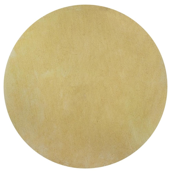 MILLERTON HOME Bethany Canary Yellow 8 ft. x 8 ft. Round Area Rug