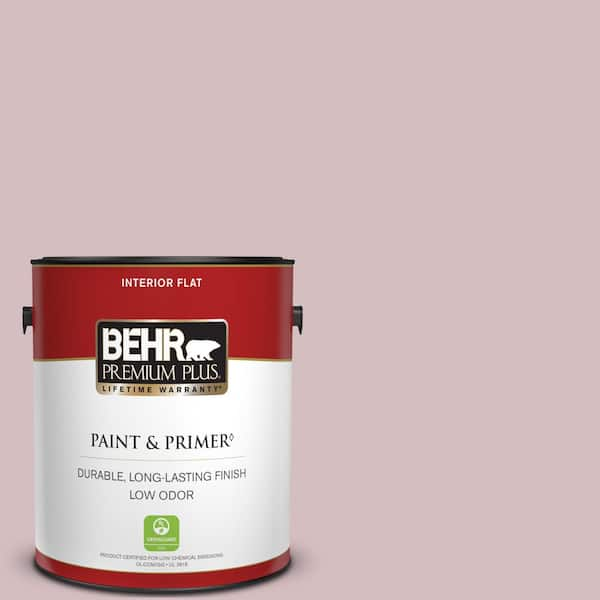 BEHR PREMIUM PLUS 1 gal. #PPU17-09 Embroidery Flat Low Odor Interior Paint & Primer