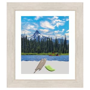 Hardwood Whitewash Wood Picture Frame Opening Size 20x24 in. (Matted To 16x20 in.)