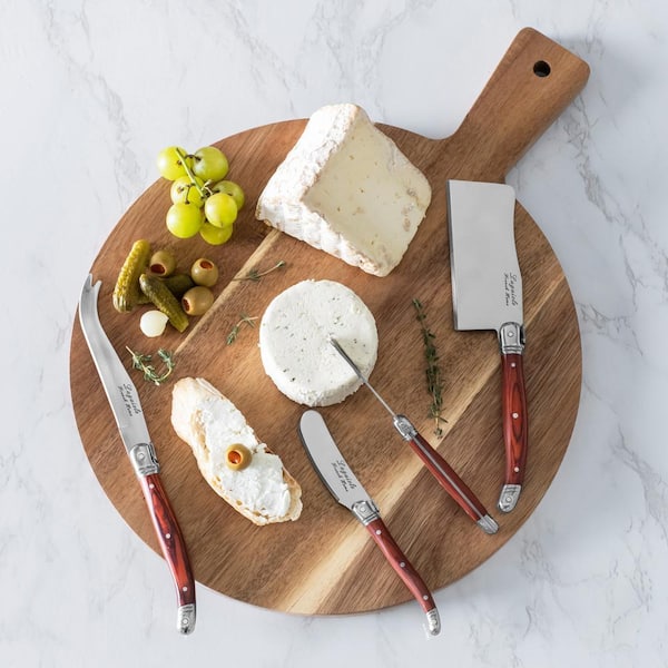 French Home 7-Piece Laguiole Cheese Knife and Spreader Set with