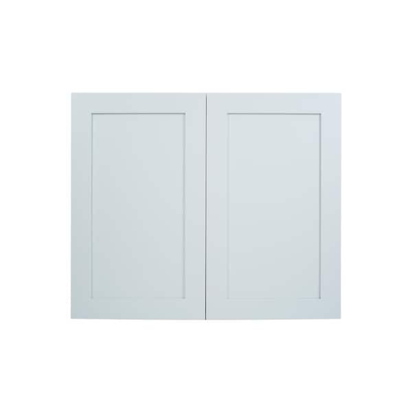 Everest 33 in. W x 12 in. D x 30 in. H Ready to Assemble Shaker Wall Kitchen Cabinet in White