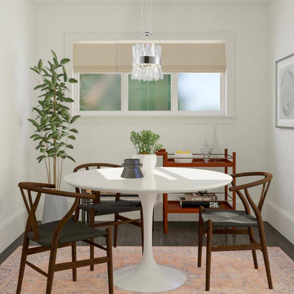 Chrome Crystal LED Mini Pendant Light