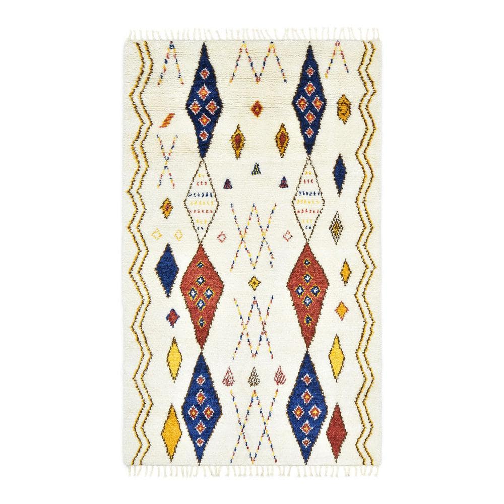 Solo Rugs Anderson Ivory 3 ft. x 5 ft. Bohemian Area Rug S328403000500