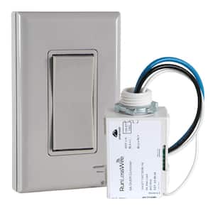Simple Wireless Light Switch Kit, No-Wires and Battery-Free Light Switches for Home (1 Receiver and 1-Light Switch)