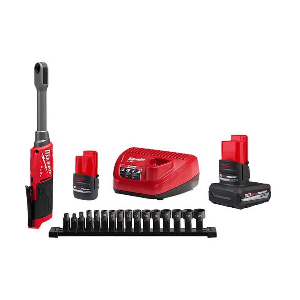 M12 FUEL 12V Lithium-Ion 3/8 in. & 1/4 in. Brushless Compact Cordless Ratchet with Batteries & Charger price history on PriceWatchPro