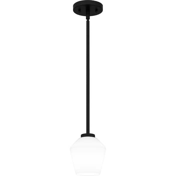 Quoizel Nielson 1-Light Matte Black Mini Pendant Light