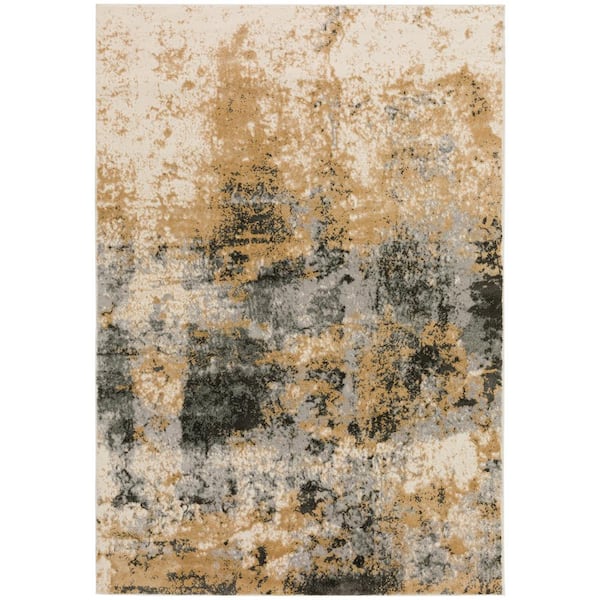 Addison Rugs Gentry 19 Silver 3 Ft. 3 In. x 5 Ft. 1 In. Abstract Area Rug