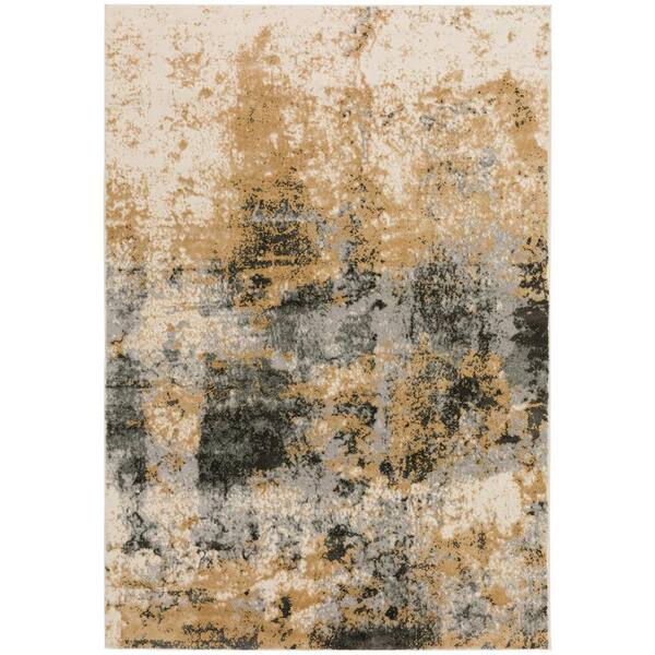 Addison Rugs Gentry 19 Silver 5 Ft. 1 In. x 7 Ft. 5 In. Abstract Area Rug