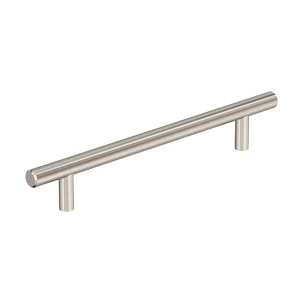Bar Pulls 6-5/16 in. (160mm) Modern Sterling Nickel Bar Cabinet Pull