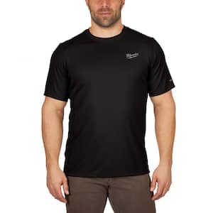 Men's WORKSKIN 2X-Large Black Lightweight Performance Short-Sleeve T-Shirt
