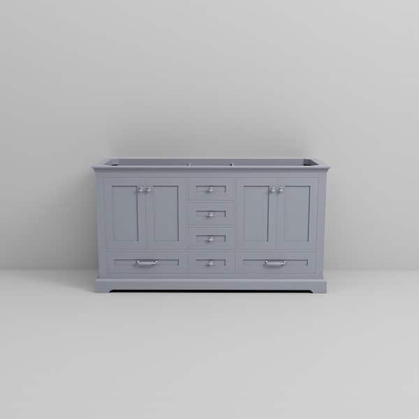 Reviews for Lexora Dukes 60 in. W x 22 in. D Dark Grey