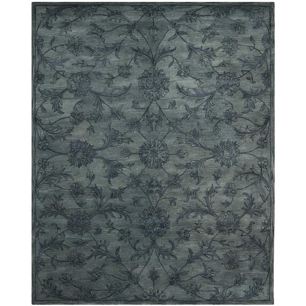 SAFAVIEH Antiquity Gray/Multi 8 ft. x 10 ft. Floral Area Rug