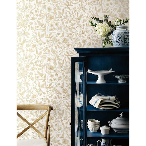 45 sq. ft. Aviary Peel and Stick Wallpaper